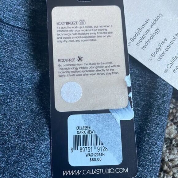 NWT Calia By Carrie Underwood Mid Rise Capri XS Gray - Picture 8 of 12